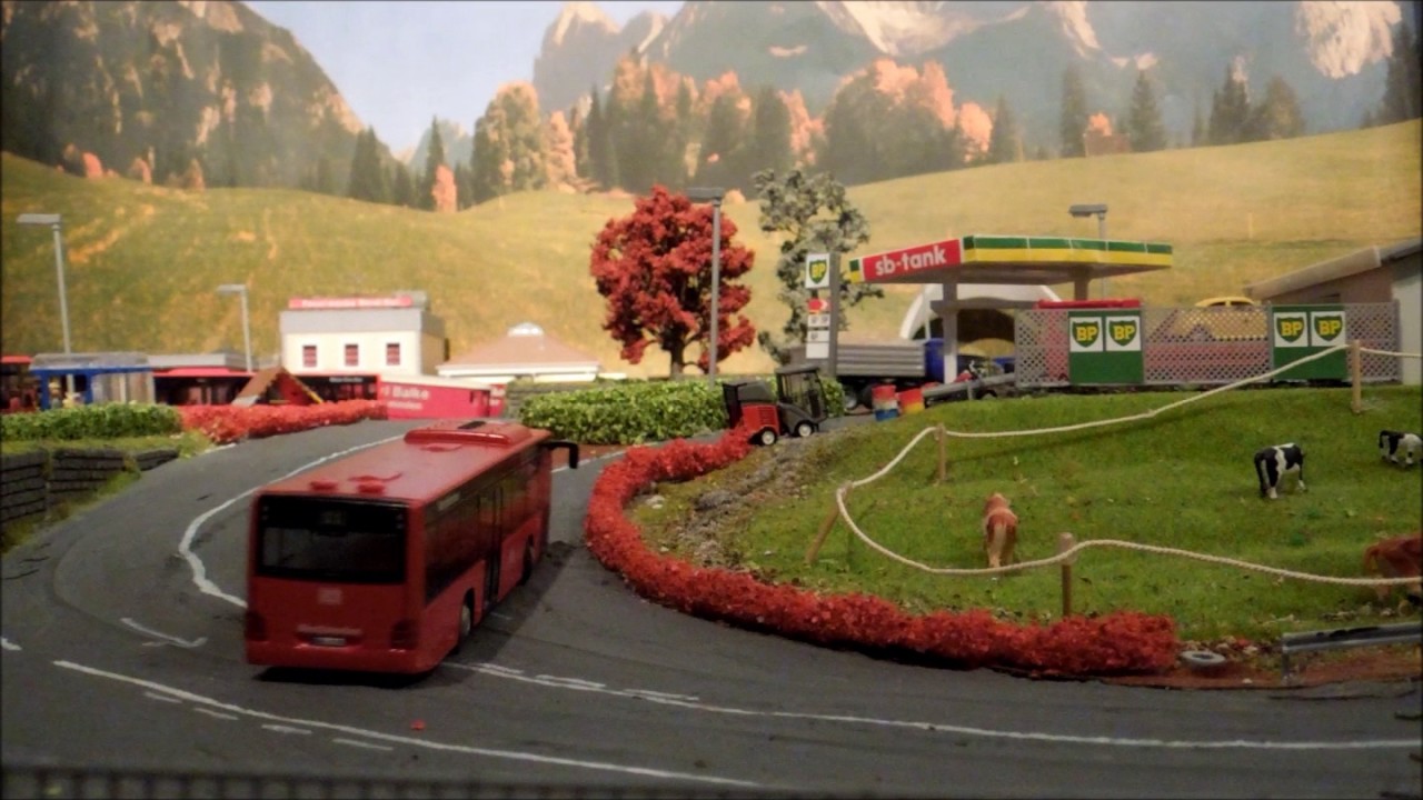 Wiking Control 87 (Bus und Feuerwehr) und Car-System - gemeinsame Testfahrt