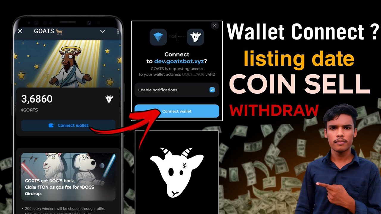 Goats Airdrops Withdrawal | Goats bot Wallet Connect | Goats Telegram Airdrop | Goats Coin Claim