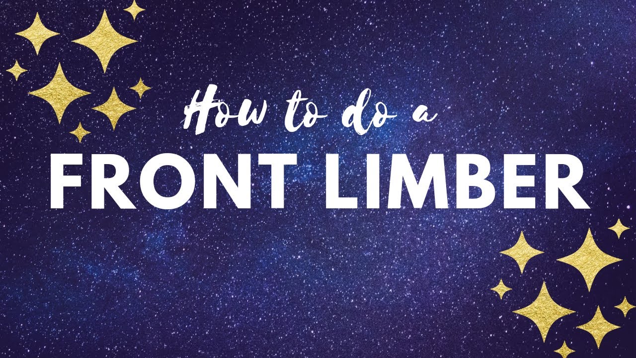 How to do a front limber! Step by step tutorial!