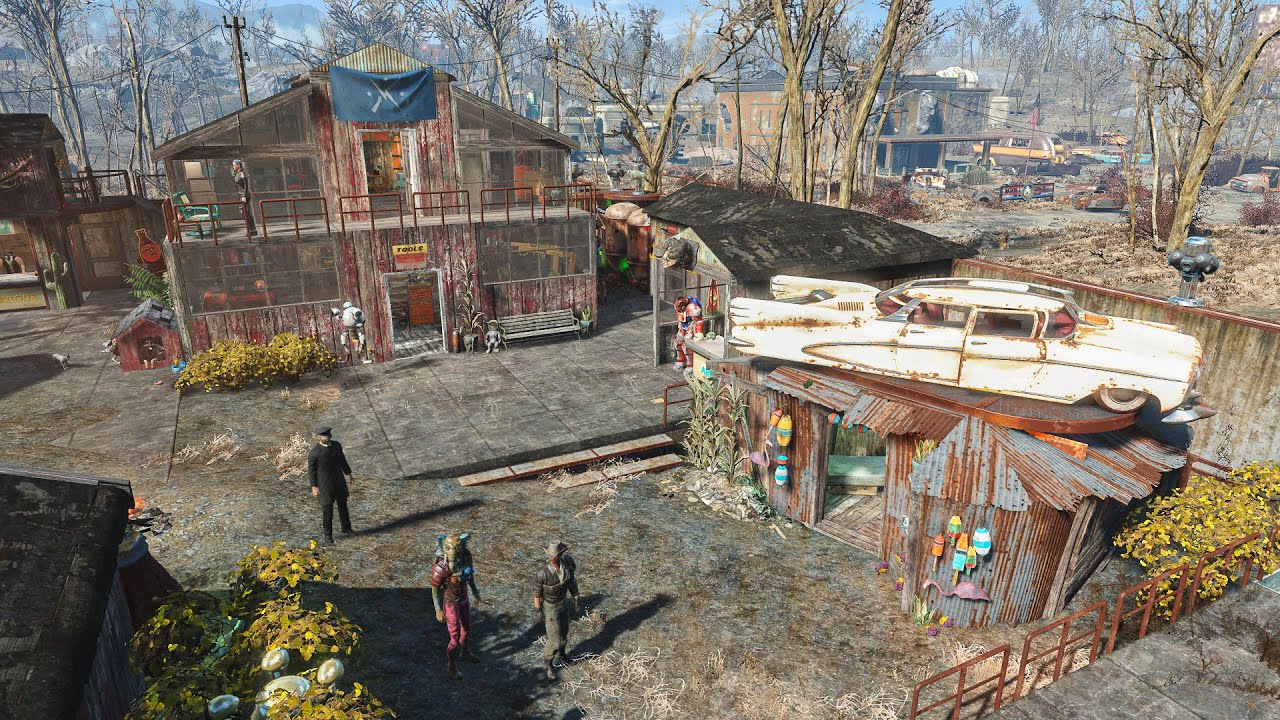 Fallout 4 - COUNTY CROSSING 3.0 - Settlement build tour - NO MODS