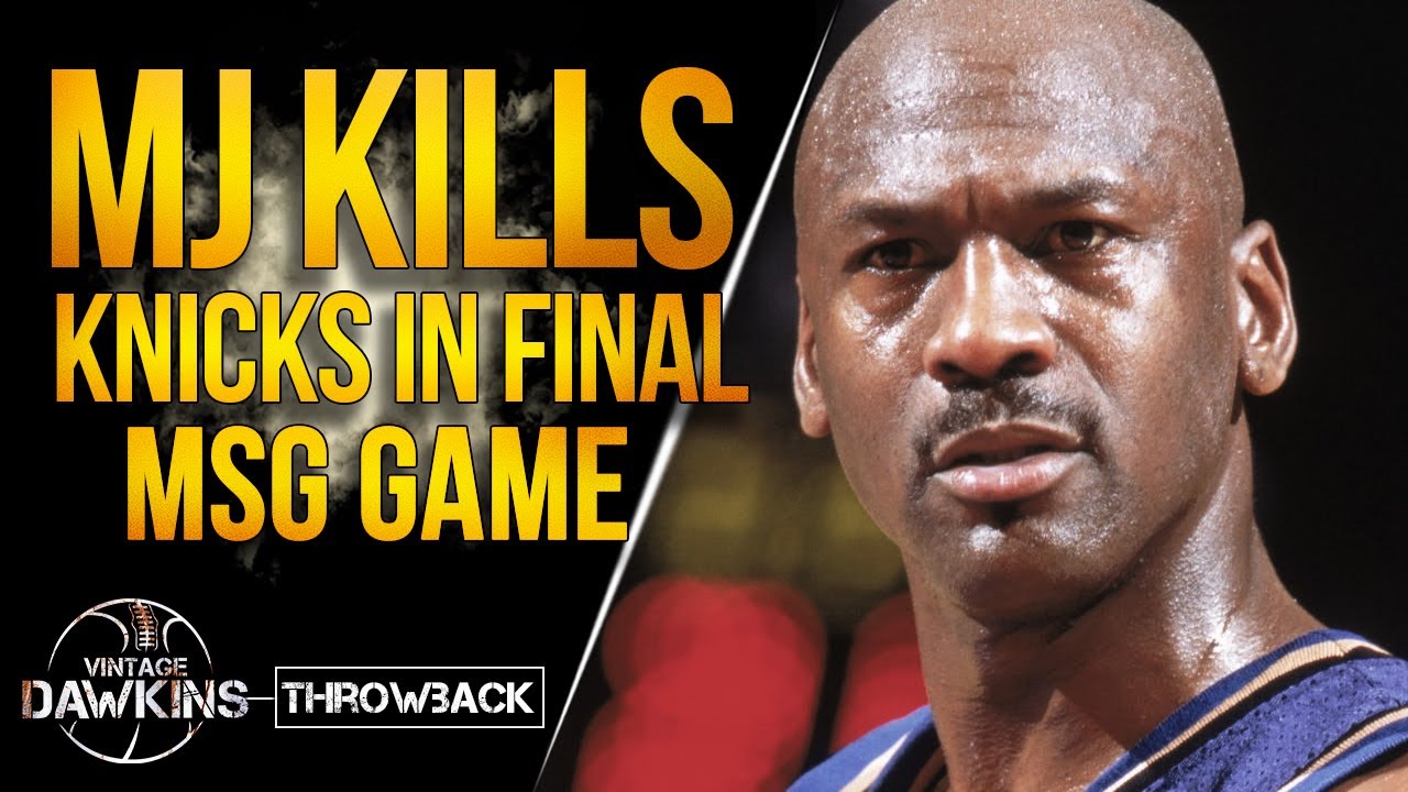 Michael Jordan Puts On A Show With 39 PTS In His Last MSG Game | March 9, 2003 | VintageDawkins