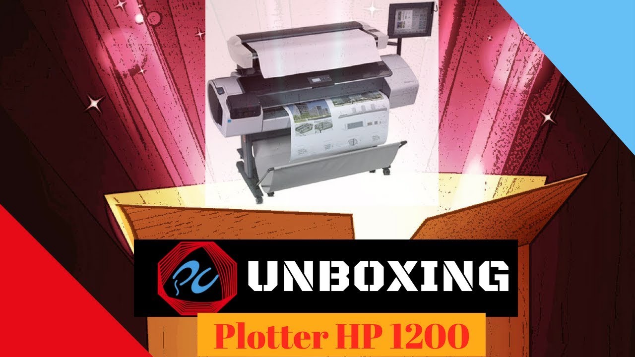 UNBOXING | Plotter HP DesignJet 1200 | PC RENT