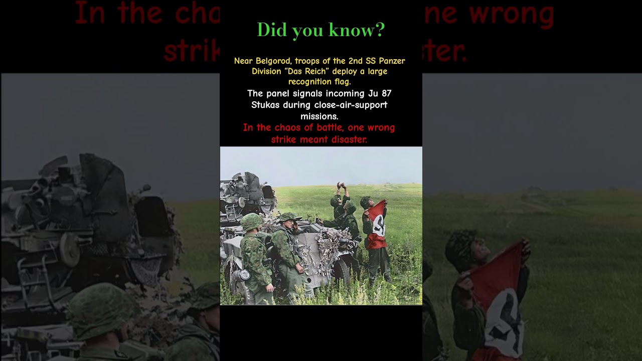 SS &ldquo;Das Reich&rdquo; Signals Stukas at Kursk (1943) | Eastern Front Air-Ground Coordination #shorts #ww2