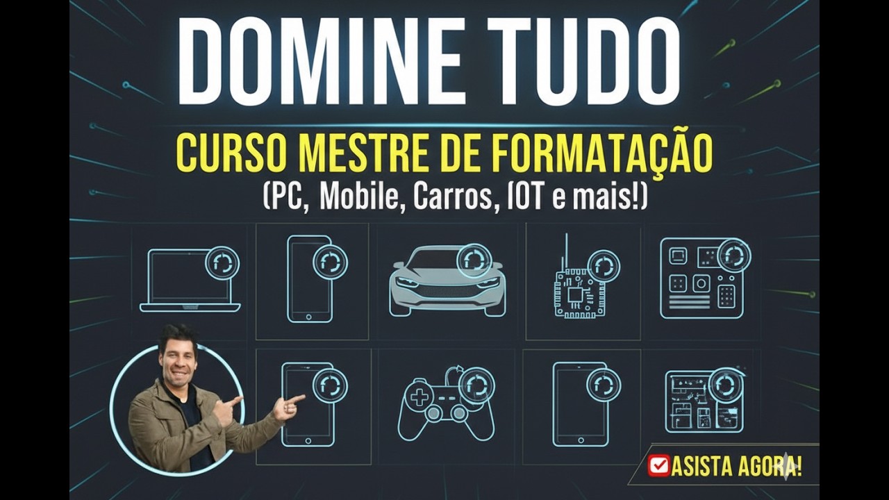 DOMINE TUDO: O Curso Mestre de Formatação (PC, Mobile, Carros, IoT e mais!)