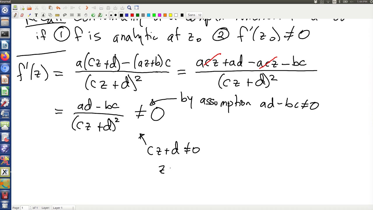 Where is a Moebius transformation conformal?