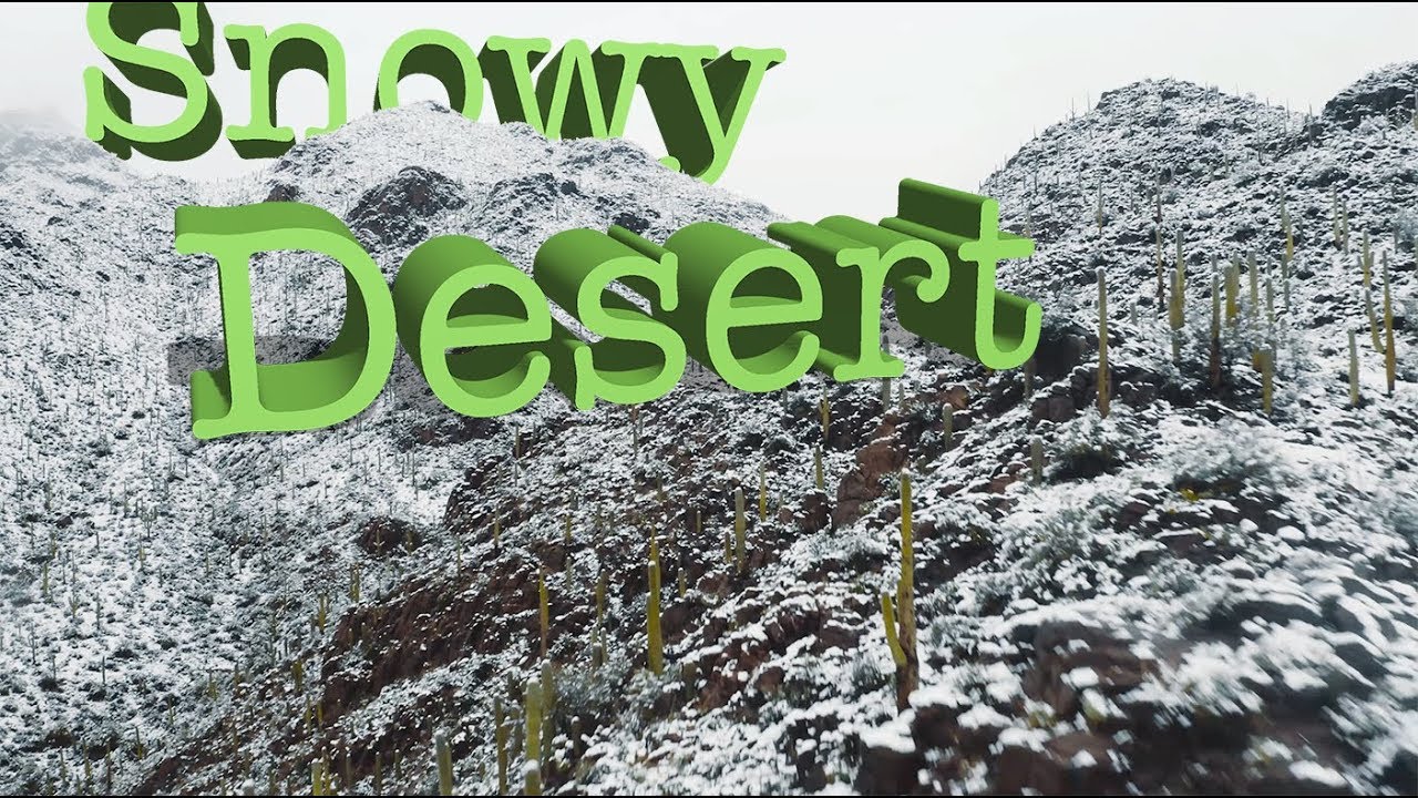 Tucson Arizona Has a Snow Day | Feb 2019 (4K Drone)