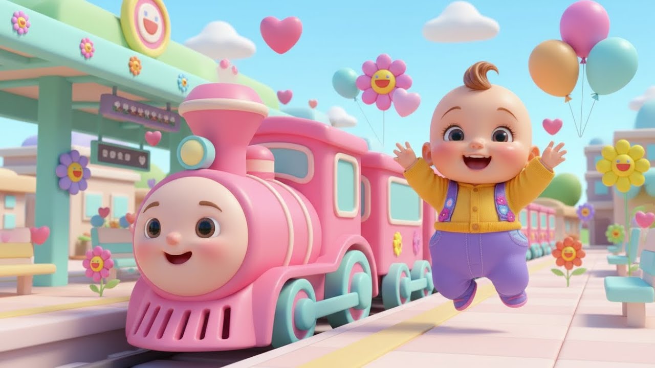 Canción del Tren de Colores 🚂🌈 | Baby Song Español para Niños 👶