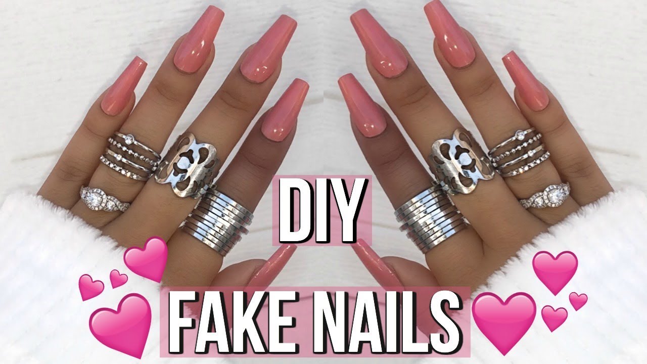 HOW TO : DIY FAKE NAILS AT HOME! EASY, QUICK & AFFORDABLE |  ohmglashes