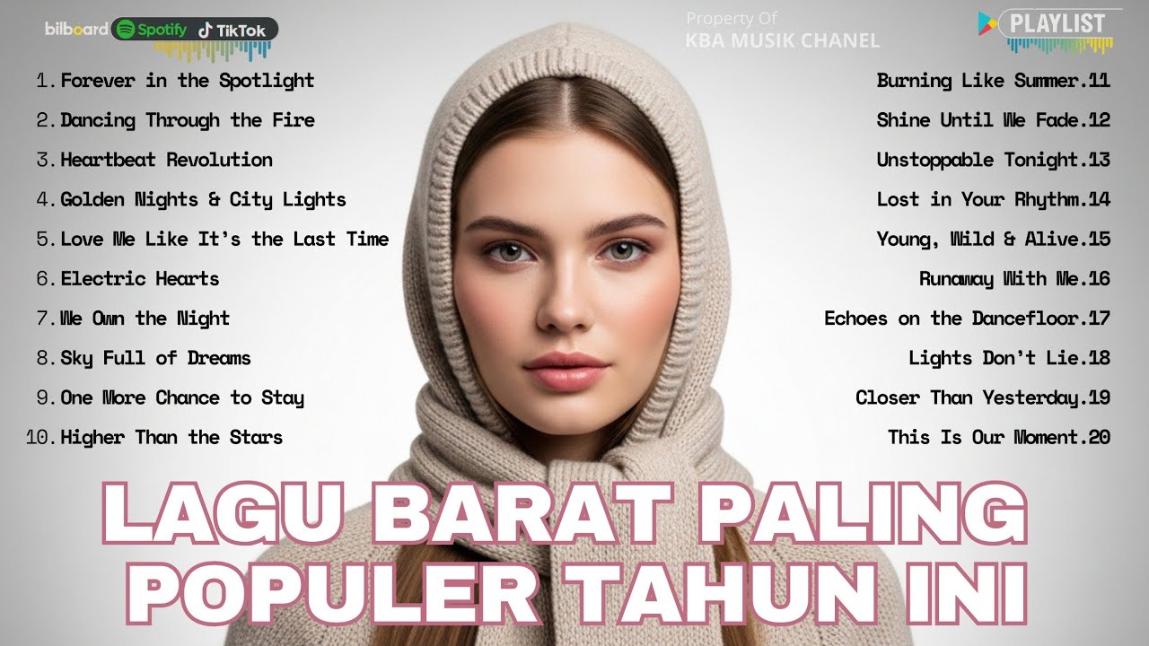 20 Lagu Barat Paling Populer Tahun Ini 🔥 Hits Viral & Trending Dunia!