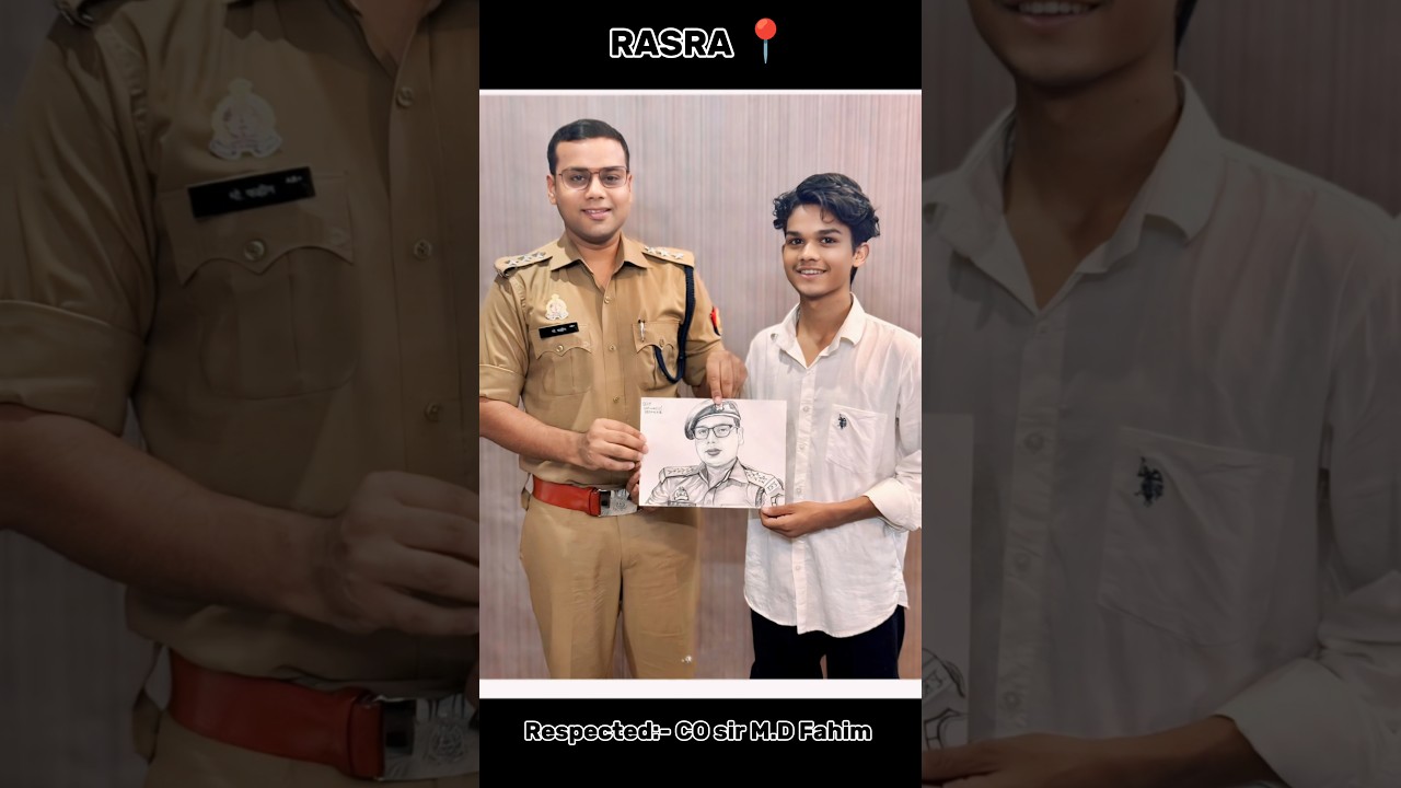 respected co sir rasra #ballia #police #art #sketch #shorts #cop
