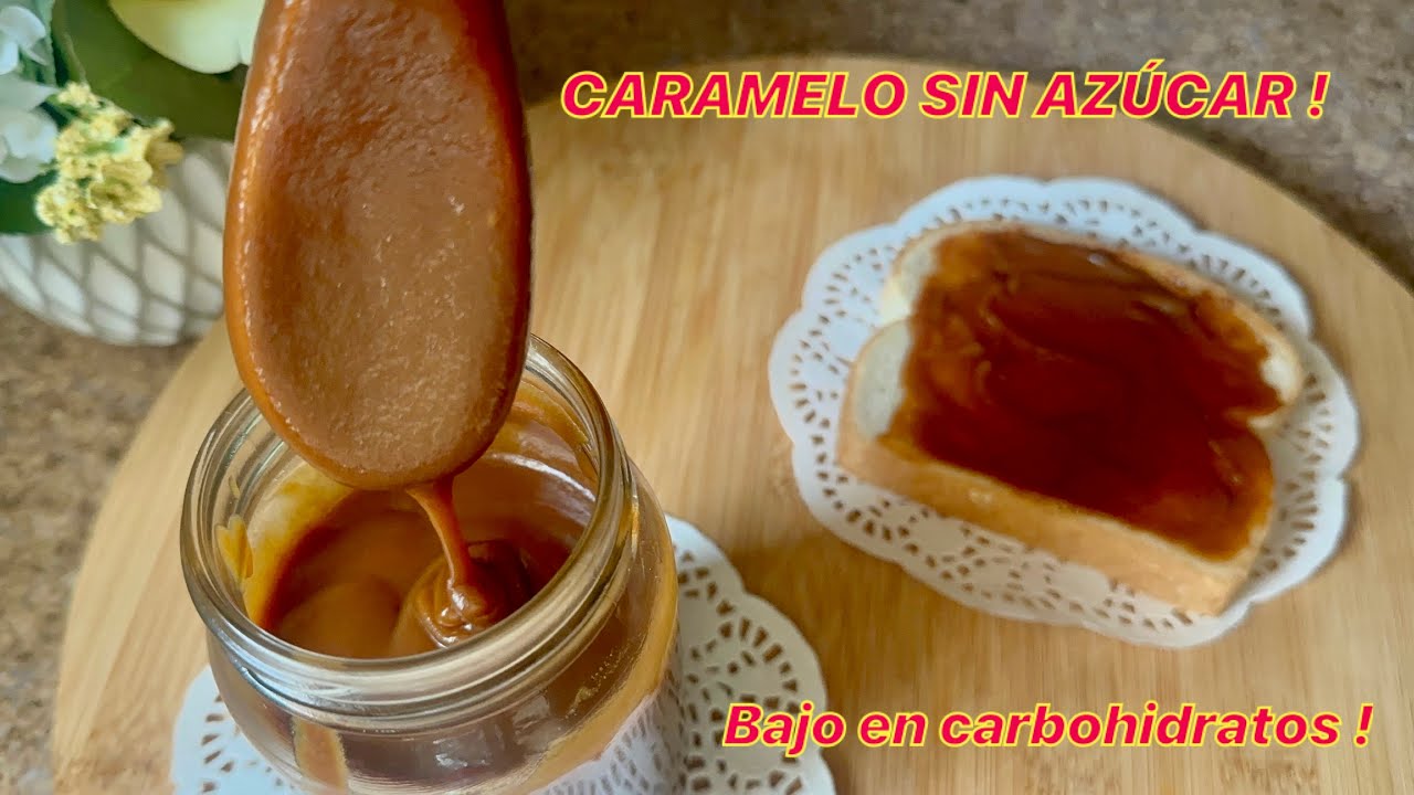 Como hacer CARAMELO SIN AZUCAR bajo en Carbohidratos Fácil dulce de leche / MAY / Keto 