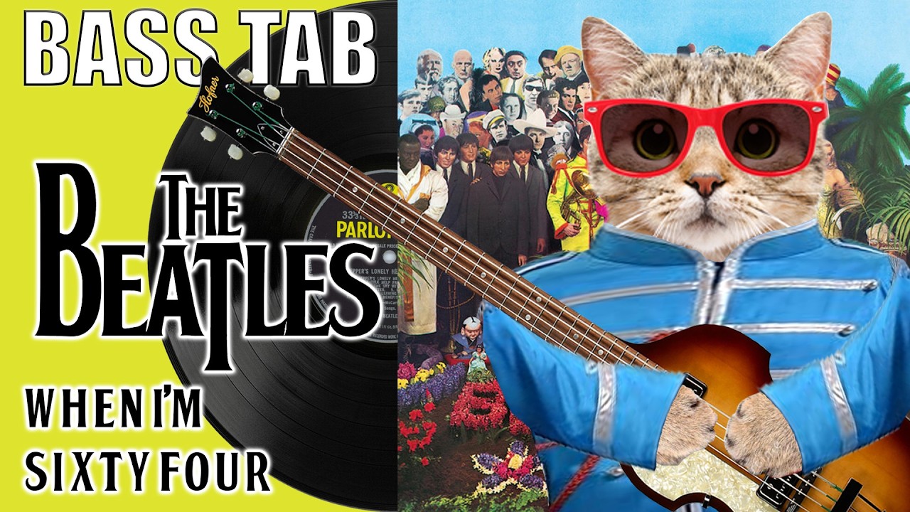 When I'm Sixty Four Bass TAB