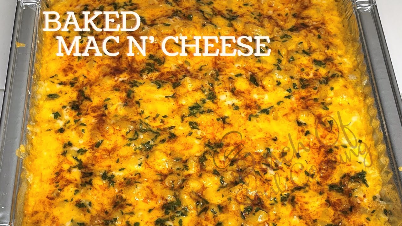 HOW TO MAKE EASY MACARONI AND CHEESE BAKED I Pinch of Soul Cooking
