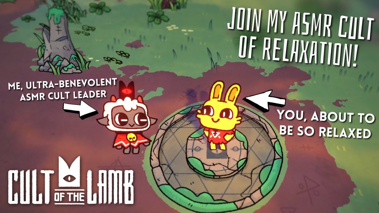ASMR 🐑 I run a VERY relaxing cult, want to join?🐑 Cult of the Lamb 👹 Close Up Whispers & Controller