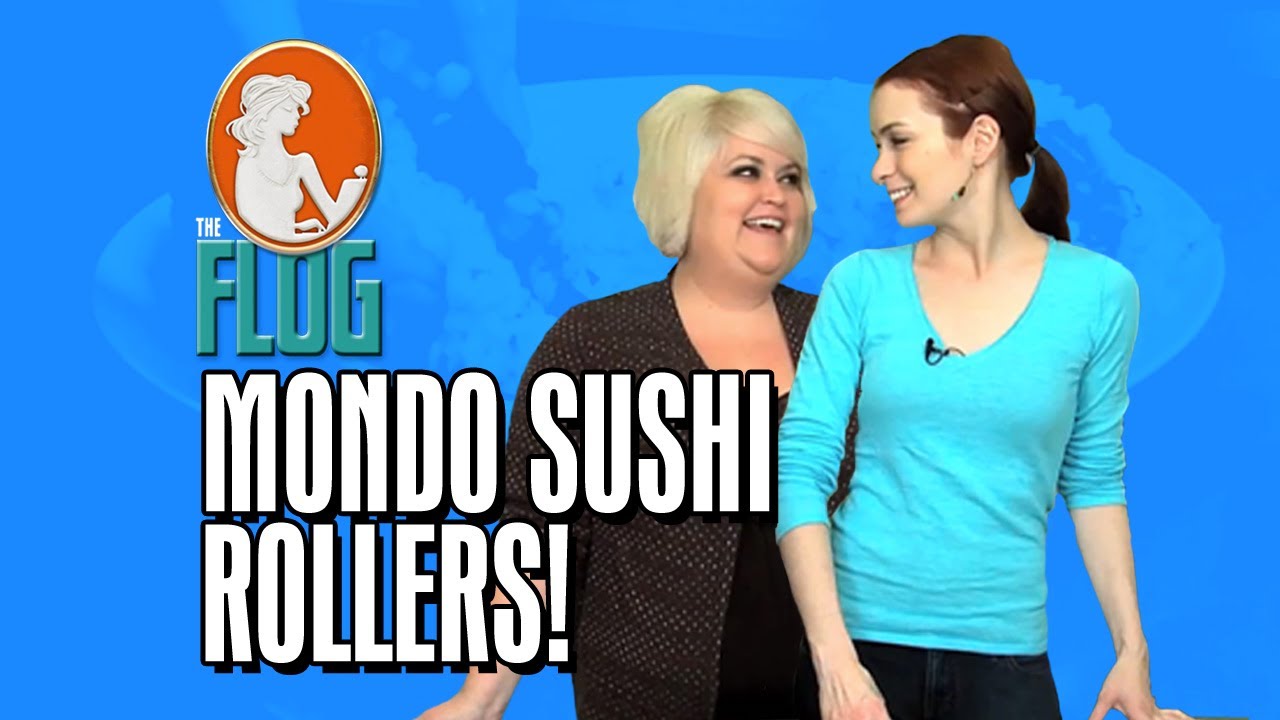 Felicia Day & Robin Thorsen Cooking Segment: Mondo Sushi Rollers! - The Flog - Ep 12