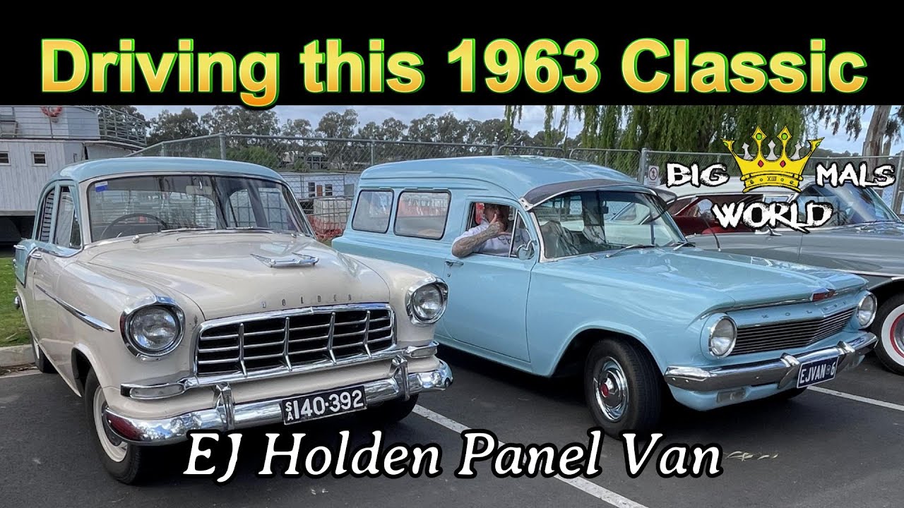 Cruising a Classic 1963 EJ Holden Panel Van to Mannum Cars and Coffee.