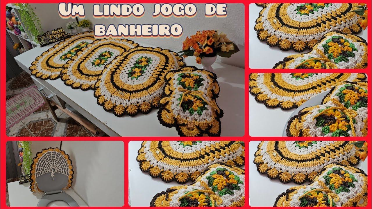 💥Jogo de banheiro sucesso de vendas no meu atelie 🥰🎁