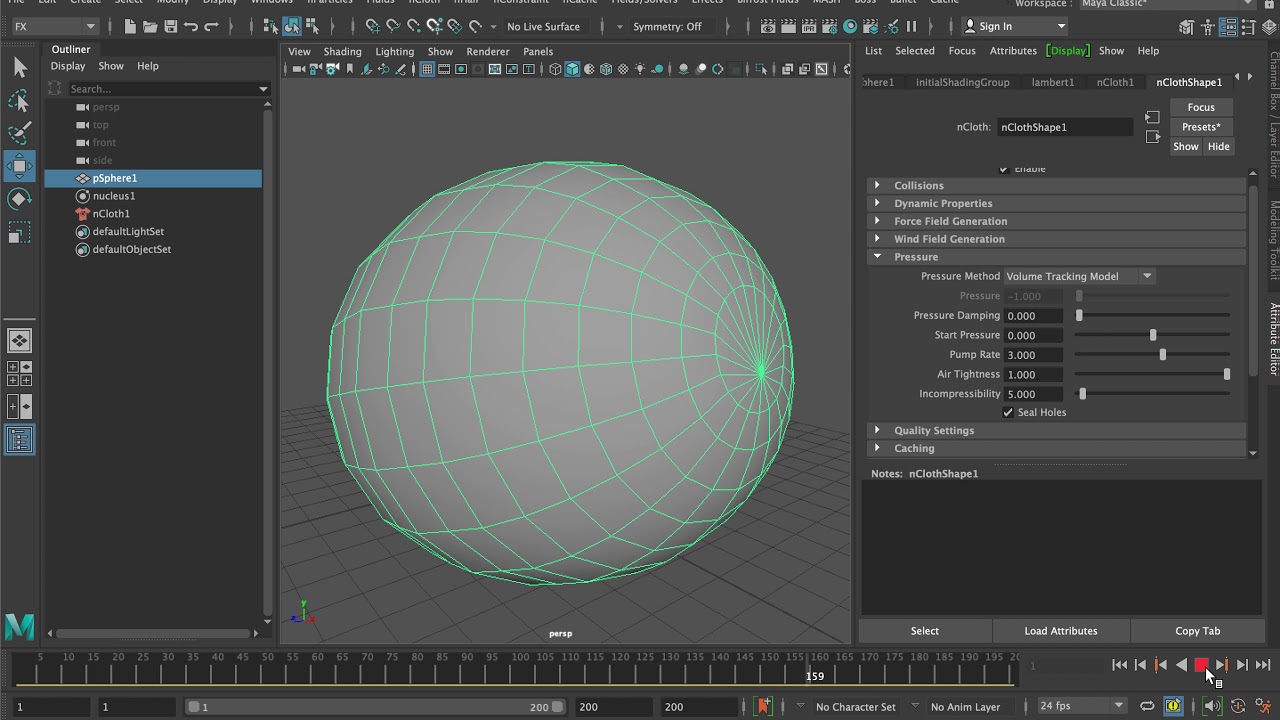 nCloth Balloon Simulation