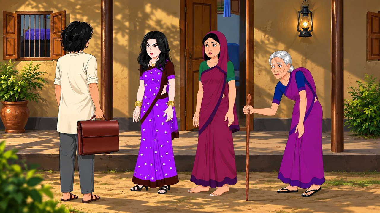 কুঁজো বুড়ির দুই বউ | Kujho Burir Dui Bou | Bengali Moral Story Cartoon | Dhadha Point