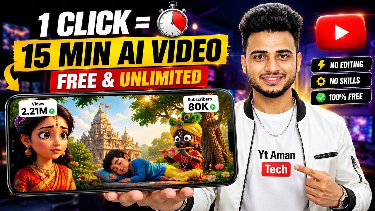 Long AI Video Kaise Banaye (15 Min) Using Just 1 Prompt💥|| Ai se video kaise banaye | Ai Automation