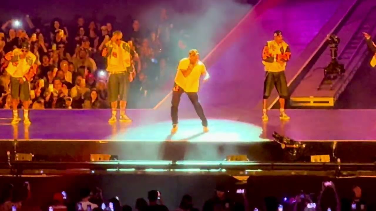 Chris Brown HEAT BURNS LOS ANGELES WITH SMOKIN' MOVES FOR TEAM BREEZY AT THE BOWL STADIUM WORLD TOUR
