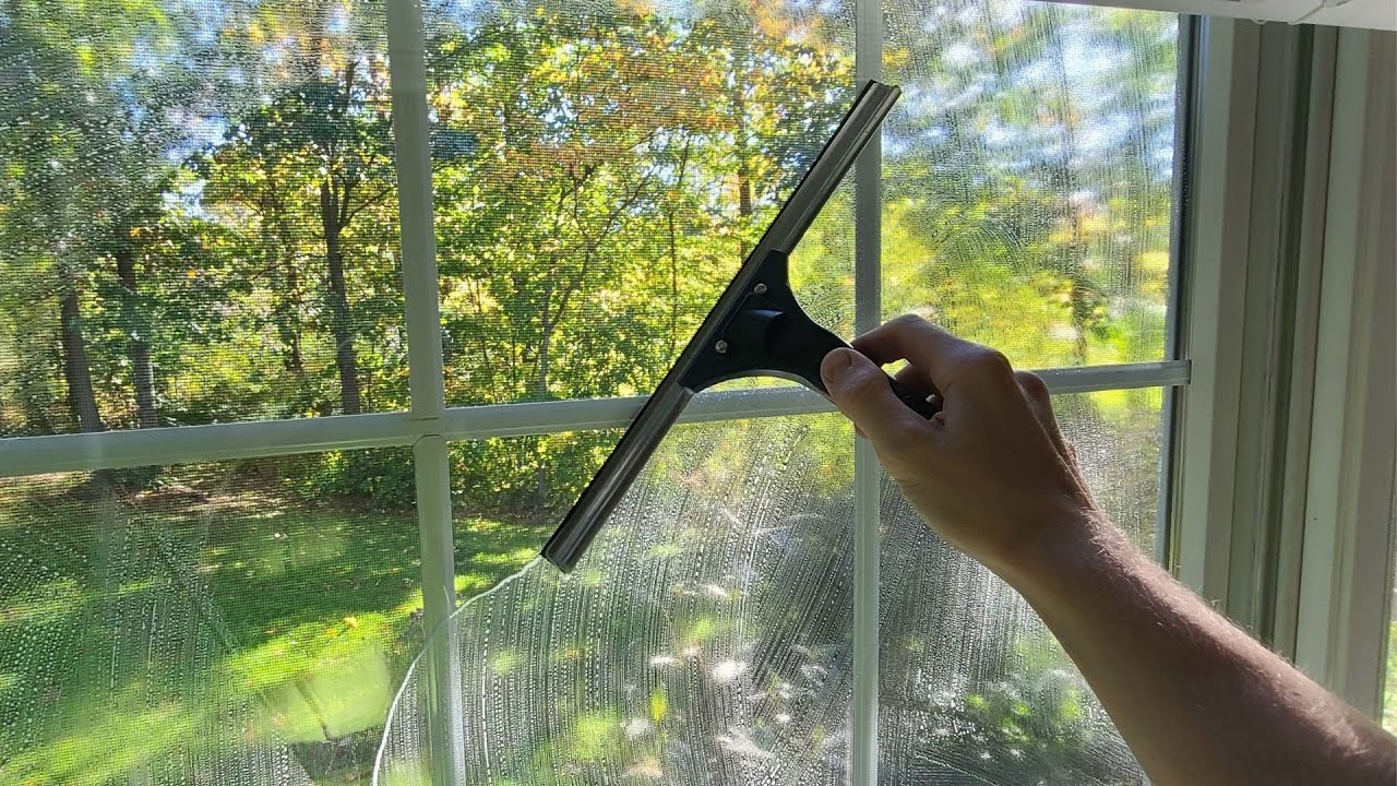 SATISFYING Window Cleaning Technique - S Technique - Squeegee Life