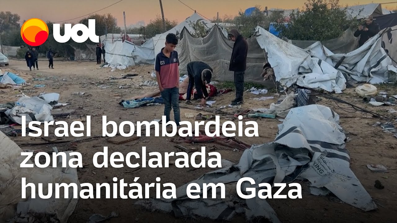 Israel bombardeia zona declarada humanitária em Gaza; ao menos 11 são mortos