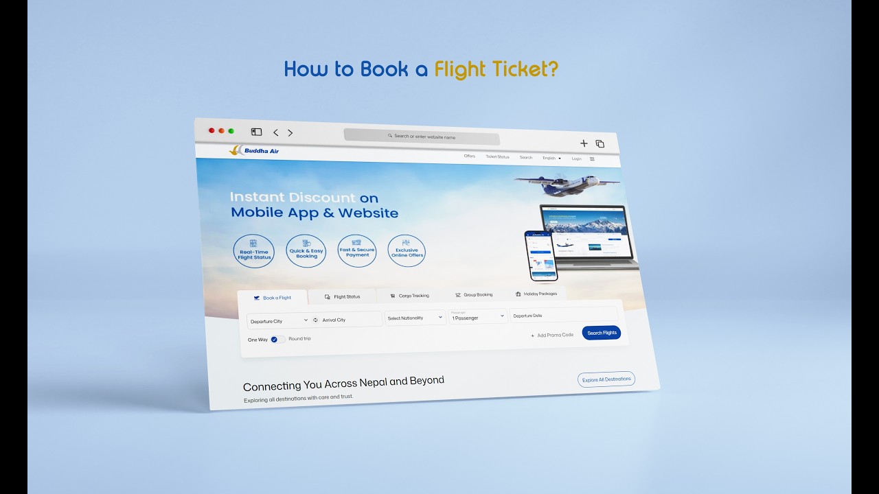 How to Book Buddha Air Tickets Online | Step-by-Step Website Guide