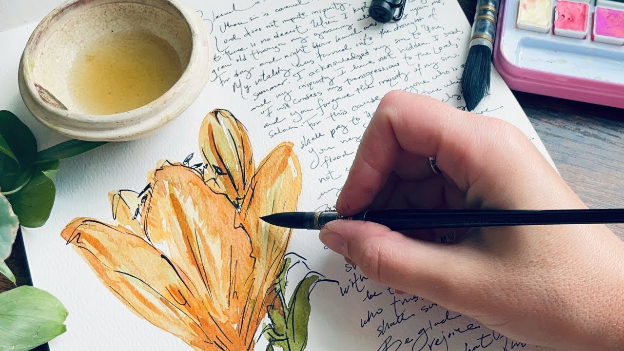 From Guilt to Grace: How Psalm 32 Transforms Our Hearts  -- Art &  Scripture Writing