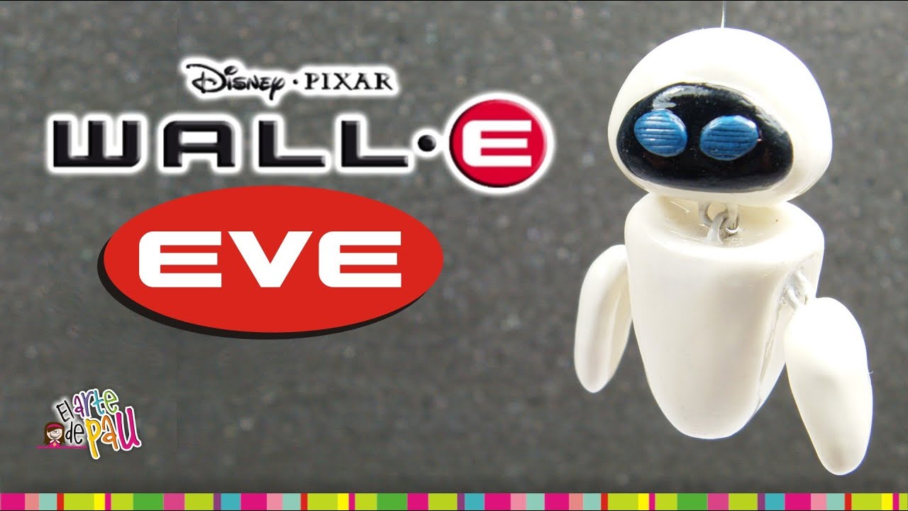 EVE (WALL-E) polymer clay tutorial  / EVA  WALL-E de Arcilla polimérica