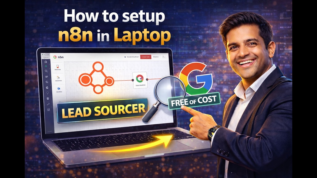 How to setup n8n on Laptop and Source leads from Google