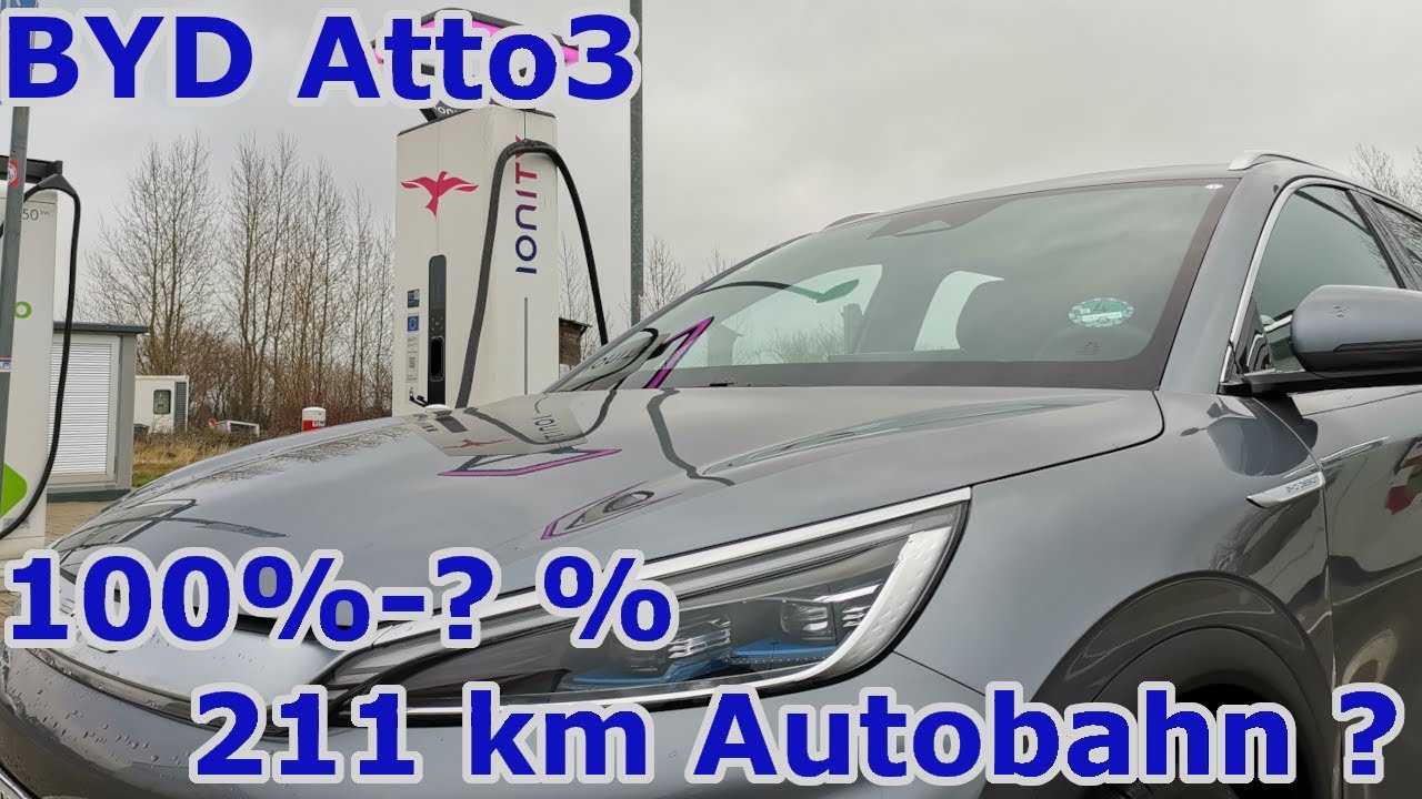 BYD Atto 3 100% bis ... von Wüsten nach Hohenwarsleben mit 125 km/h 211 km welcher Verbrauch?