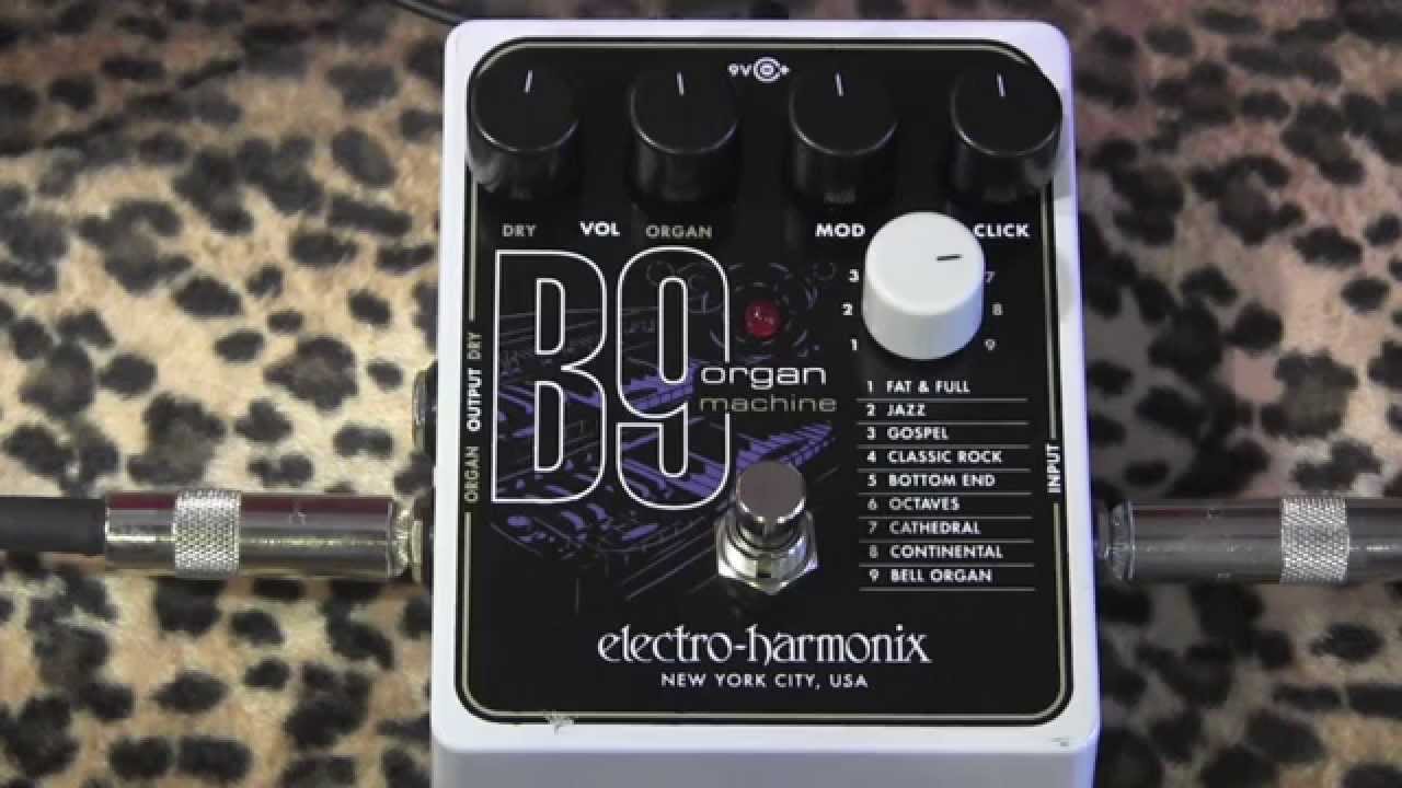 Electro Harmonix B9 Organ Machine pedal demo with Gretsch White Falcon & Dr Z