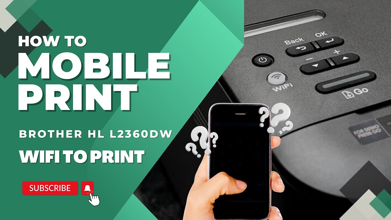 brother printer wifi connect mobile || HL L2365DW  android mobile to print ||