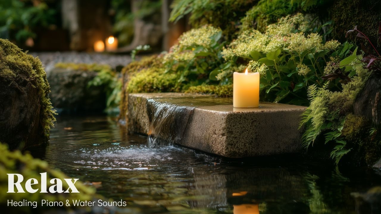 Japanese Garden Healing Music 🌿 Water Sounds for Anxiety Relief & Deep Rest