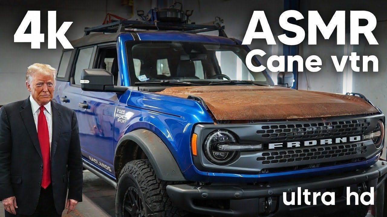 ASMR Car Restoration 2025 Ford Bronco Sport Badlands Blue Extreme Rust Damage Full Rebuild