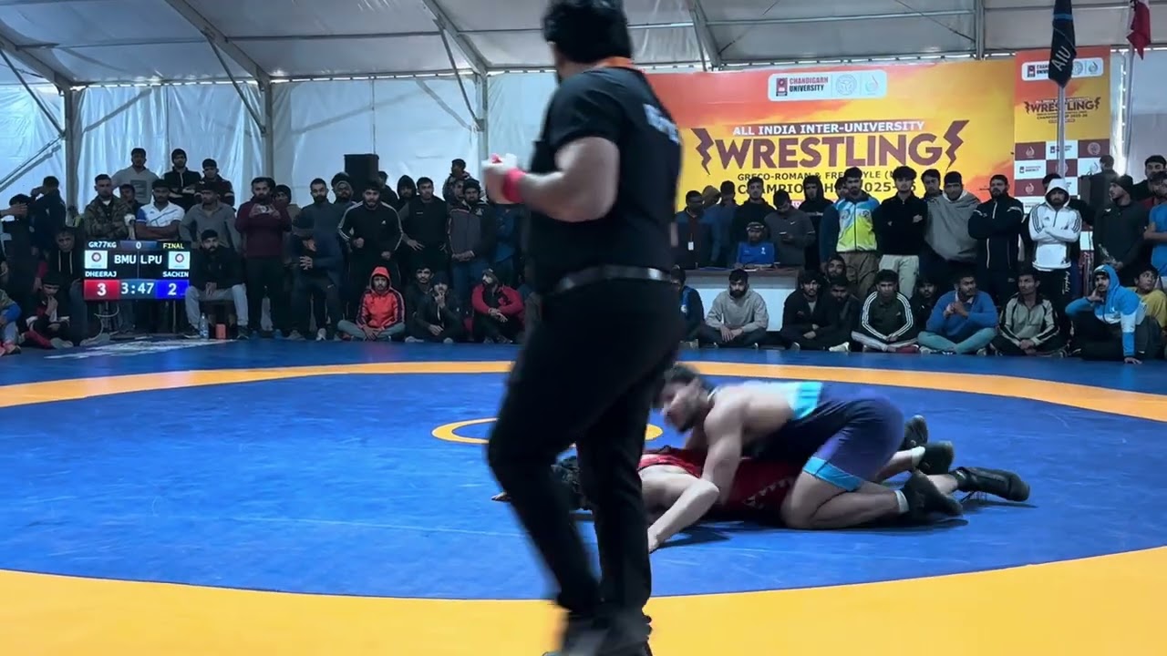 🤼Greco Roman 77kg 🥇Final Bout All India University Wrestling Championship Chandigarh 2025-26#viral