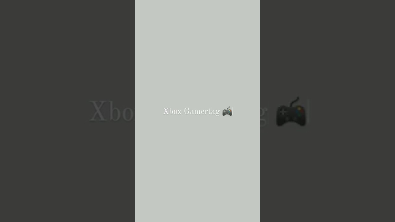 Xbox Gamertag 🎮