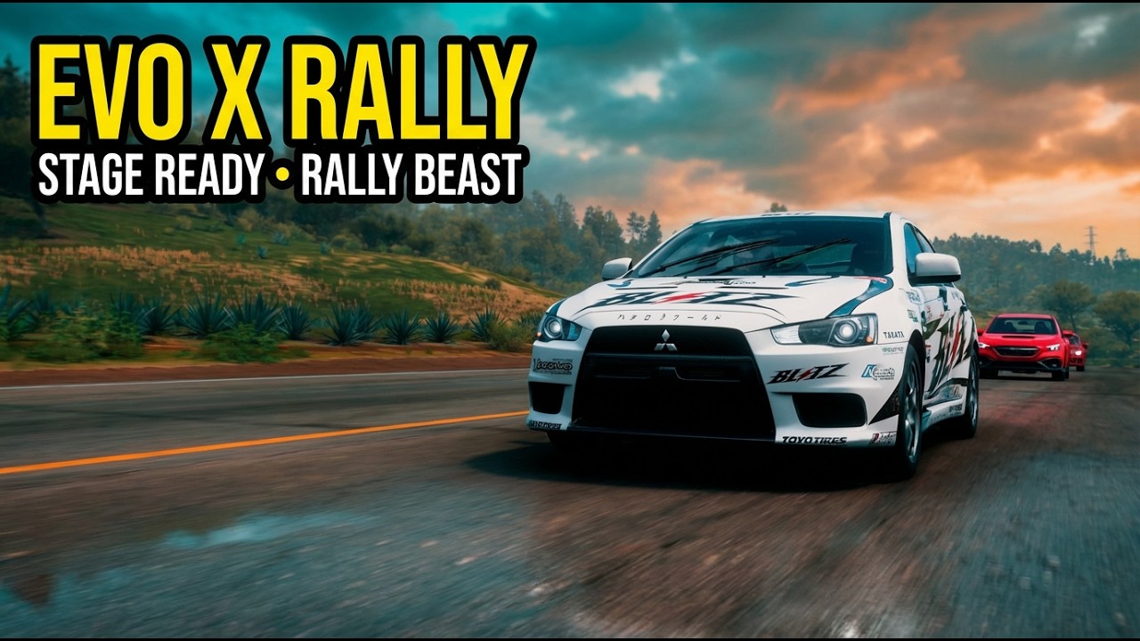 Evo X Rally Setup – Street to Stage in 60 Seconds | FH5 #Mitsubishi #EvoX #Rally #ForzaHorizon5