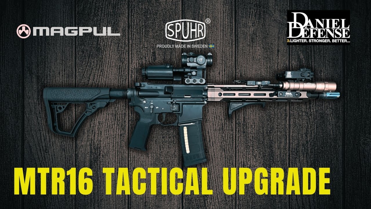 Tokyo Marui MTR16 Upgrade | Daniel Defense MFR Handguard & Tactical Accessories Build #airsoft