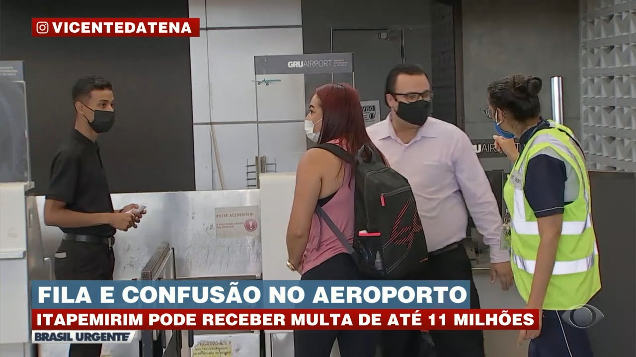 Confusão no aeroporto