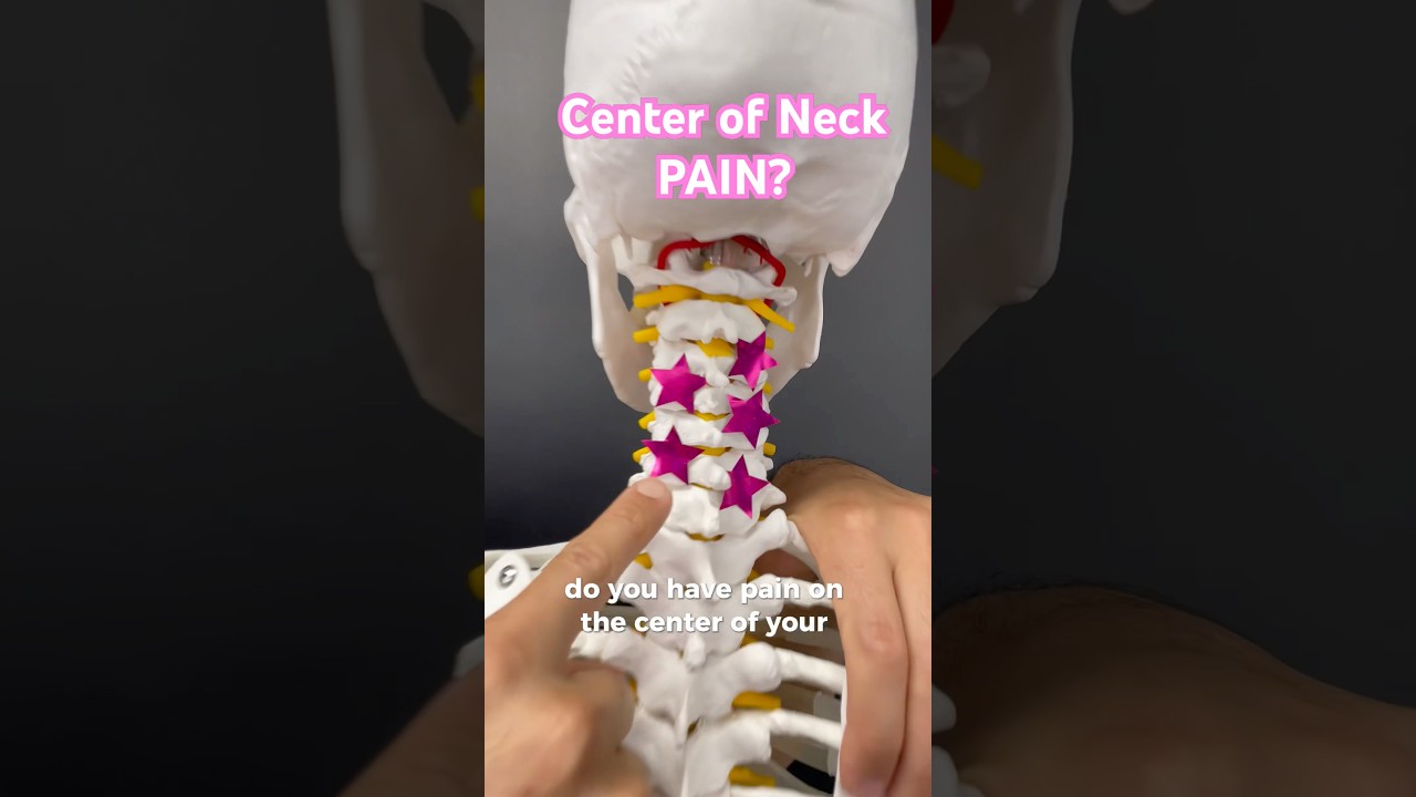 Center of Neck Pain? Try This! #neckpain #physicaltherapy #physiotherapy #chiropractor