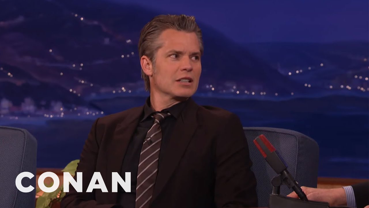 Timothy Olyphant Smoked Willie Nelson&rsquo;s Weed | CONAN on TBS