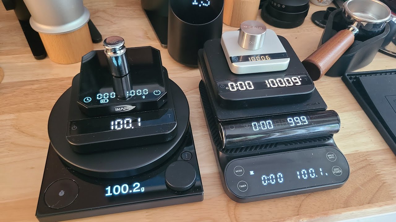 Coffee scales! Fellow Tally, Maestri House S3,  Acaia Lunar, Hiroia Jimmy etc. Yet again