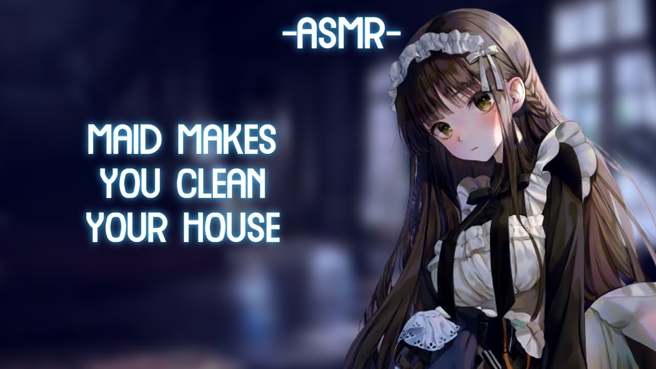 [ASMR] [ROLEPLAY] your maid makes you clean your house (binaural/F4A)