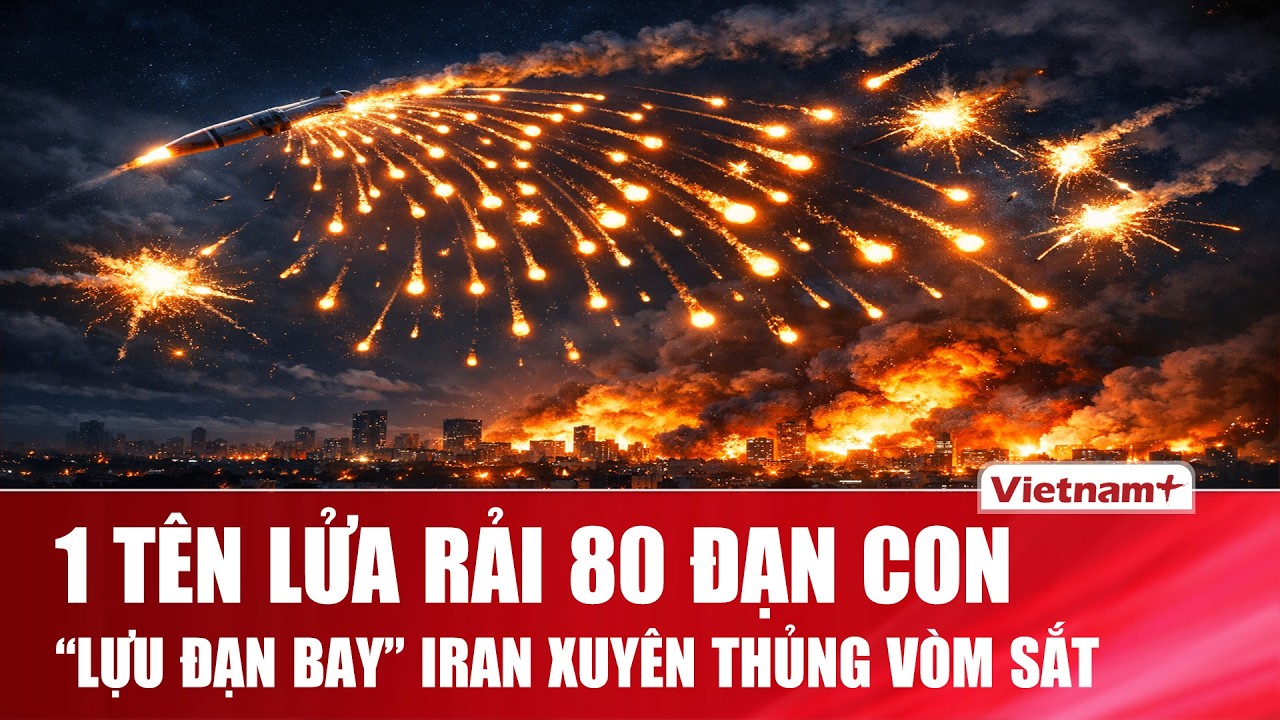 “Mưa” đạn chùm Iran: Đòn hiểm xuyên thủng lưới phòng không đa tầng của Israel