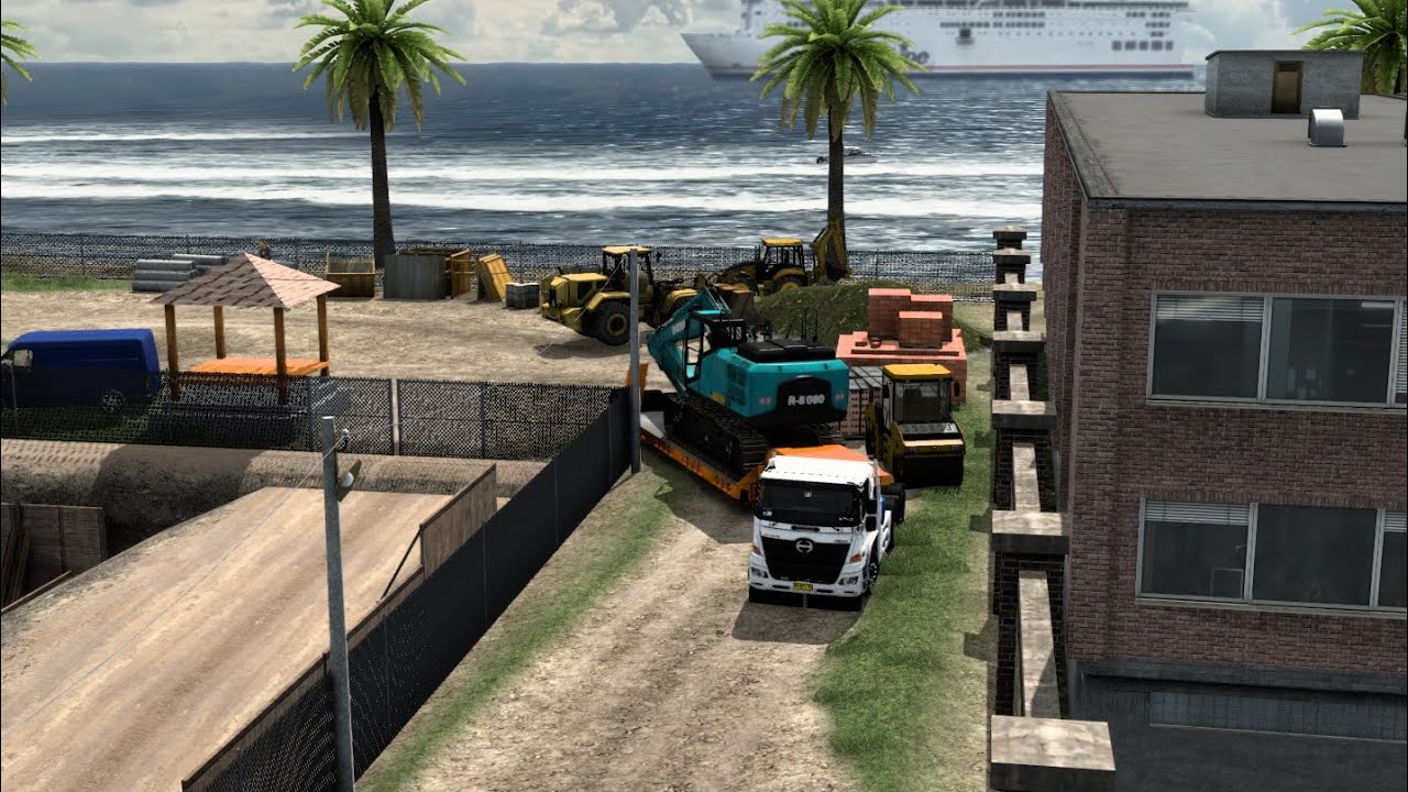 Tangerang to bali‼️skill parkir mundur di bongkaran yg sempit. PART END #ajb #eurotrucksimulator2 @