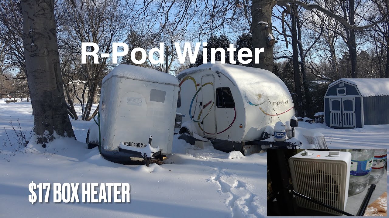 R Pod Winter Snowstorm - Forrest River Camper