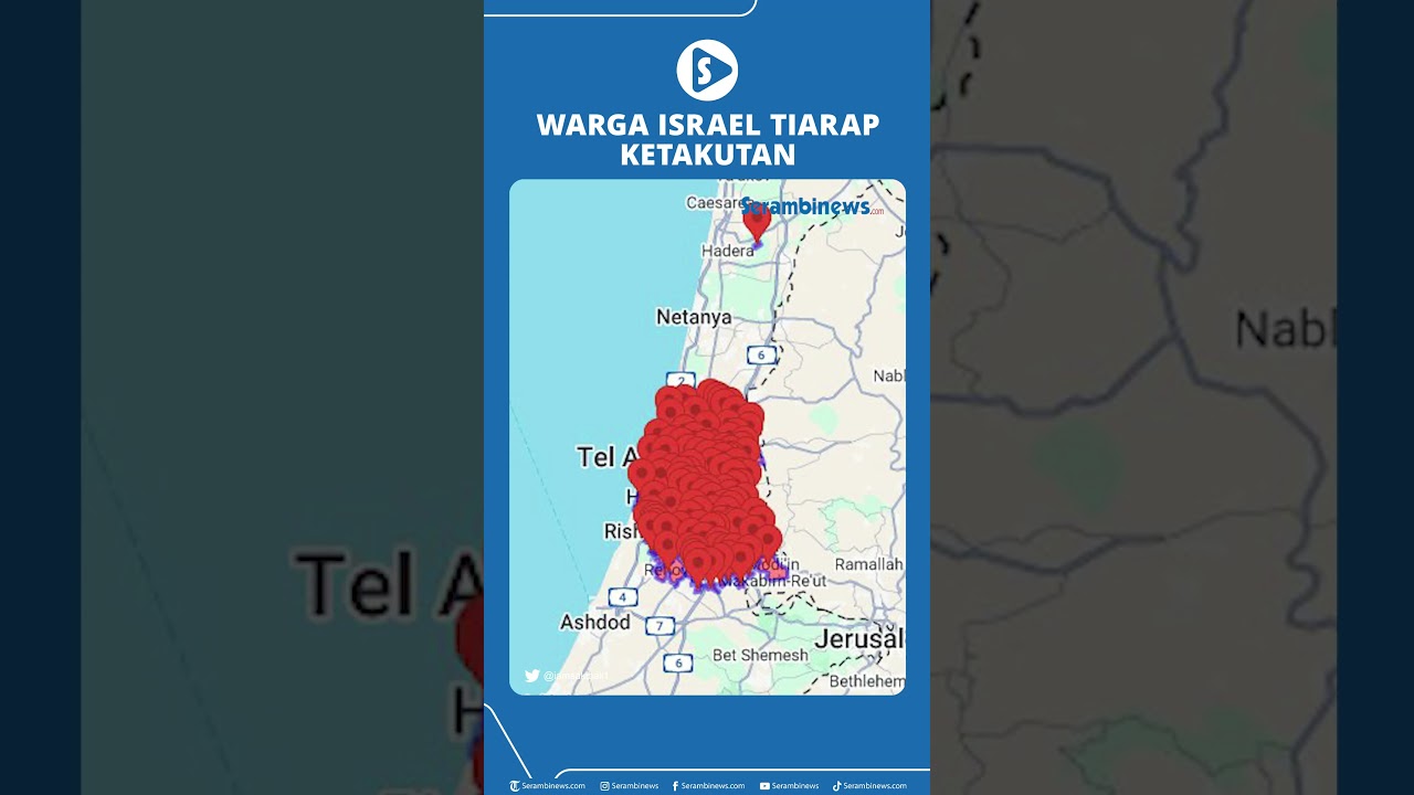 Warga Israel Tiarap Ketakutan