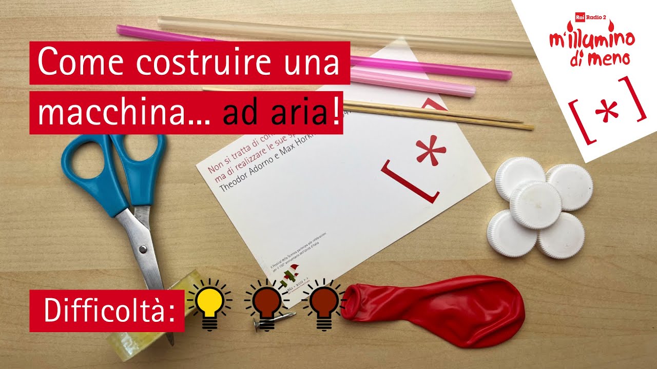 Come costruire una MACCHINA AD ARIA - M'Illumino di meno 2023